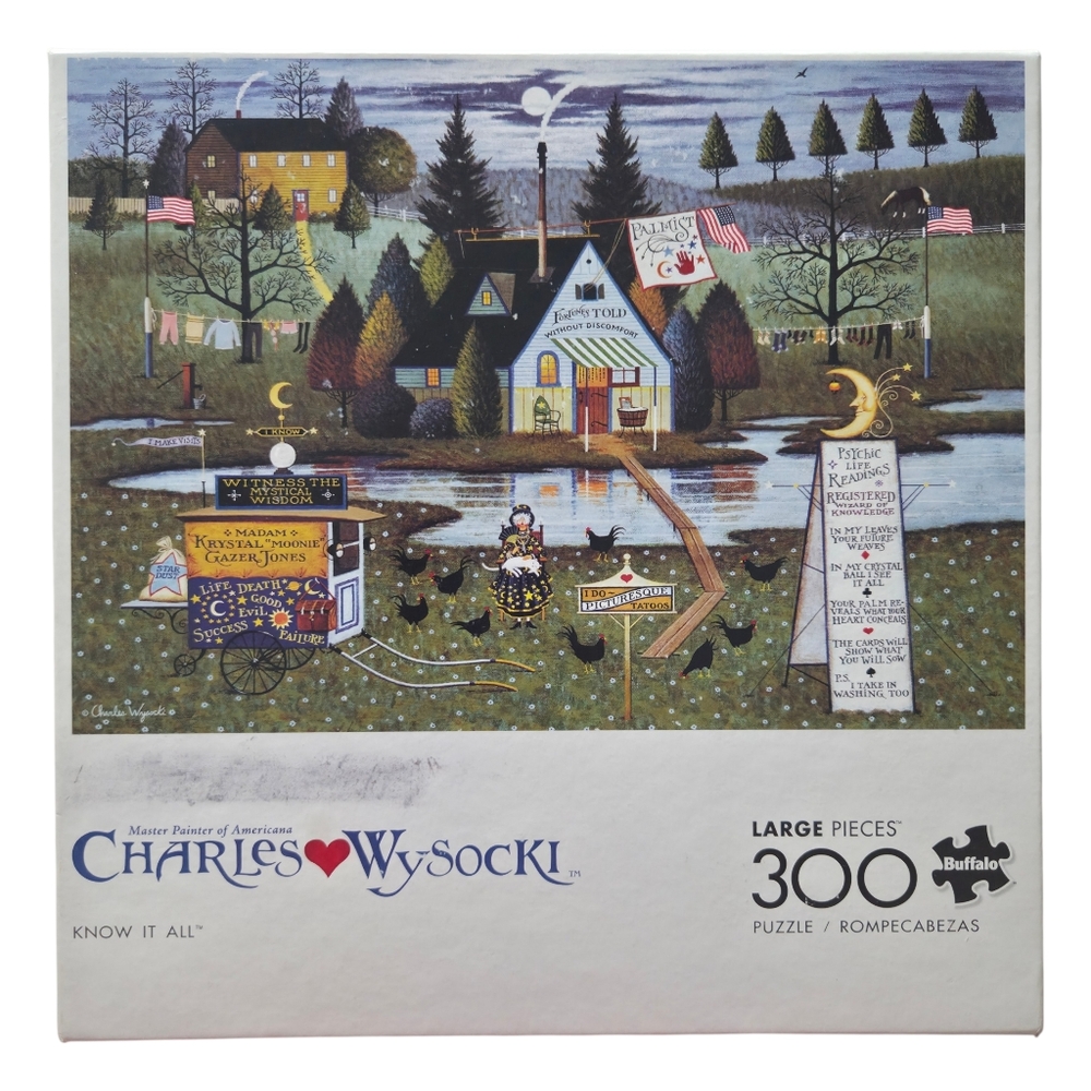 Charles Wysocki "Know It All" 300 Piece Jigsaw Puzzle